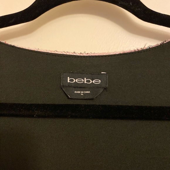 Bebe Black and Pink Long Sleeve Jacket - Picture 6 of 7